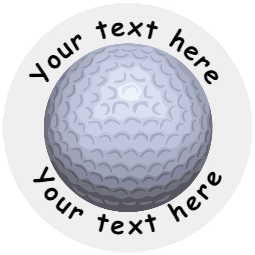 Sticker Stocker 144 Personalised Golf Ball 30mm Reward Stickers for School Teachers, Party Bag, Parents and Nursery