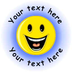 Sticker Stocker 144 Personalised Happy Smiles 30mm Reward Stickers for School Teachers, Parents and Nursery