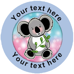 Sticker Stocker 144 Personalised Koala Bears 30mm Reward Stickers for School Teachers, Parents and Nursery