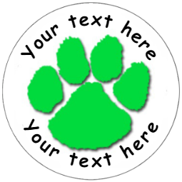 Sticker Stocker 144 Personalised Paw Prints 30 mm Reward Stickers for School Teachers, Parents and Nursery