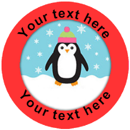 Sticker Stocker 144 Personalised Penguins 30 mm Reward Stickers for School Teachers, Parents and Nursery
