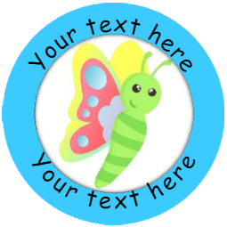 Sticker Stocker 144 Personalised Summer Bugs 30mm Reward Stickers for School Teachers, Parents and Nursery