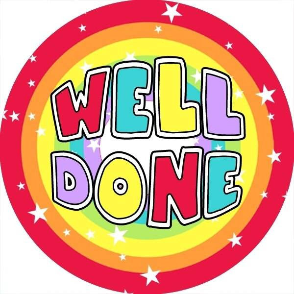 Sticker Stocker 144 Rainbows and Stars 30mm Stickers for Teachers, Parents and Party Bags
