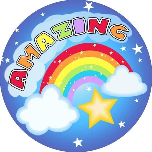 Sticker Stocker 144 Rainbows and Stars 30mm Stickers for Teachers, Parents and Party Bags