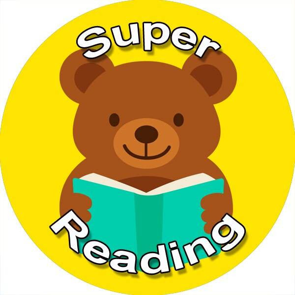 Sticker Stocker 144 Reading Animals 30 mm Reward Stickers for School Teachers, Parents and Nursery