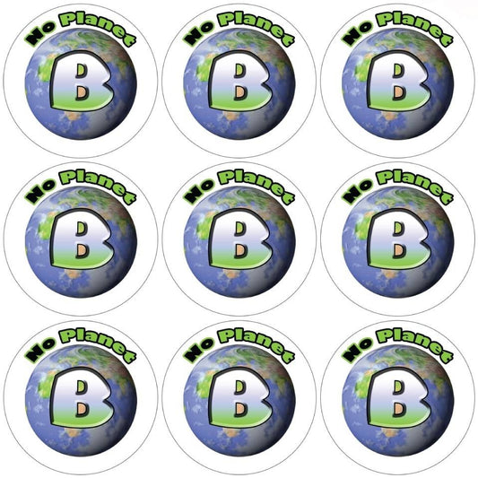 Sticker Stocker 144 There is no Planet B 30mm Reward Stickers for School Teachers, Parents and Nursery