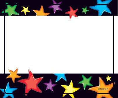 Trend Enterprises Inc 36 TREND Gel Stars Childrens Name Tag Stickers