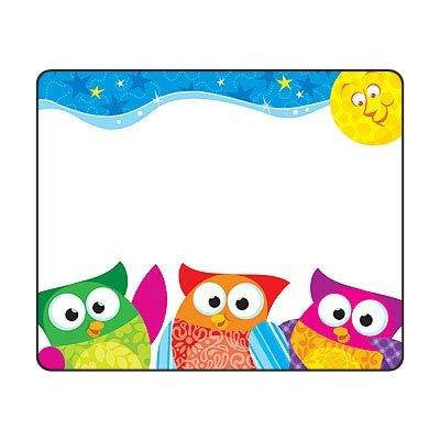 Trend Enterprises Inc 36 TREND Owl Stars Owl Name Tag Badge Stickers
