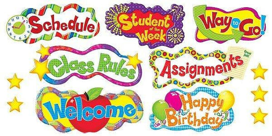 Trend Enterprises Inc Classroom Headlines Headers Classroom Display Board set