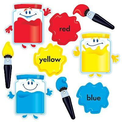 Trend Enterprises Inc Colour time Paints Bulletin Board Classroom Display set