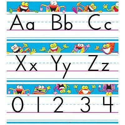 Trend Enterprises Inc Frog-tastic Alphabet and number Line Classroom Display Set