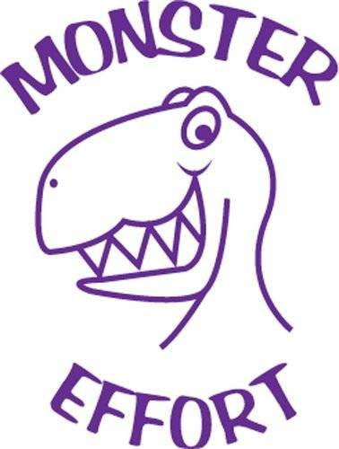 Trend Enterprises Inc Monster Effort - Self inking teacher reward xstamper xclamations stamp
