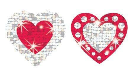 Trend Enterprises Inc Shimmering Hearts Sparkle Reward Stickers