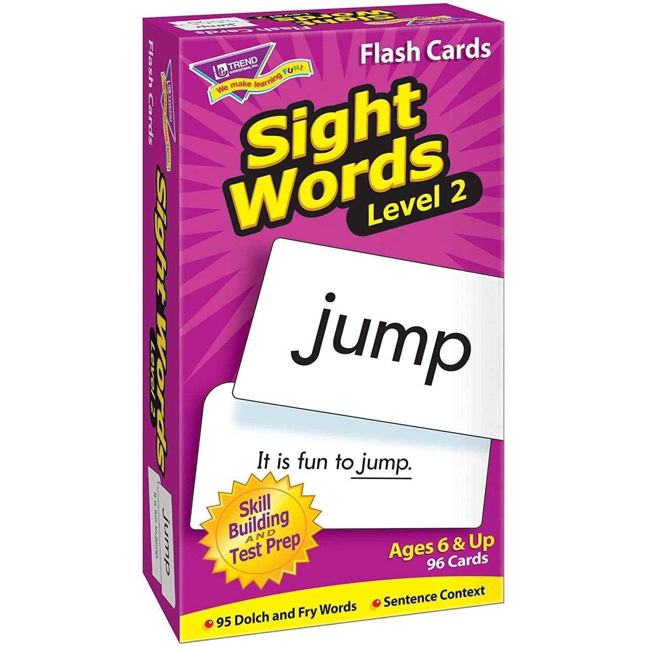 Trend Enterprises Inc Sight Words-Level 2 Skill Drill Educational Flash Cards