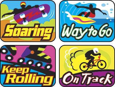 Trend Enterprises Inc TREND 100 Cool Moves Applause reward stickers
