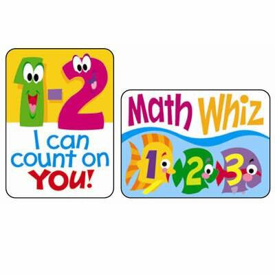 Trend Enterprises Inc TREND 100 Large Maths Fun Applause reward stickers