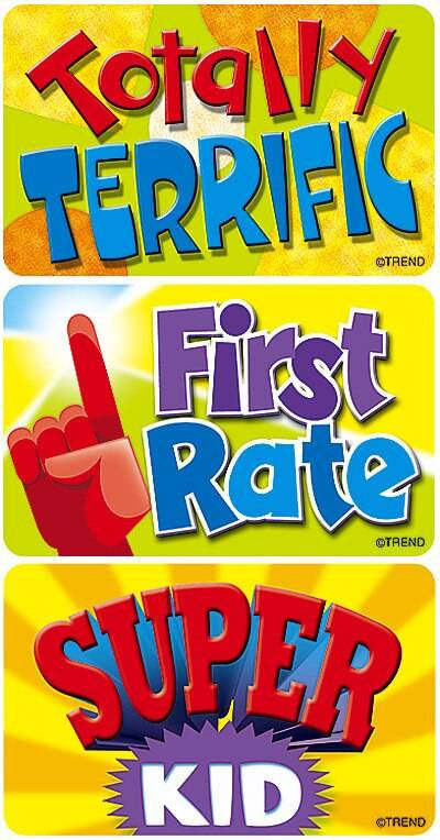 Trend Enterprises Inc TREND 30 Extra Large Encouraging Words Applause reward stickers