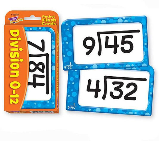 Trend Enterprises Inc Trend Teaching DIVISION Educational Pocket Flash Cards