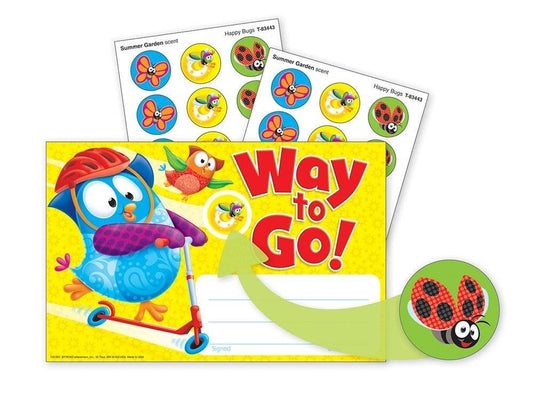 Trend Enterprises Inc Way to Go Owl-Stars Recognition Awards and Matching Scented Stickers
