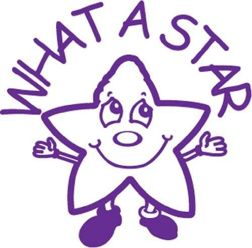 Trend Enterprises Inc What a Star - Self inking teacher reward xstamper xclamations stamp