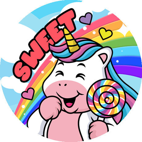 Sticker Stocker 120 Strawberry Unicorns 30mm Scented Reward Stickers for Teachers, Parents and Party Bags