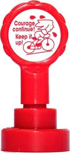 XStamper Courage Continue Keep it up - Self inking teacher reward xstamper xclamations stamp