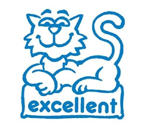 XStamper Excellent Blue - Self inking teacher reward xstamper xclamations stamp