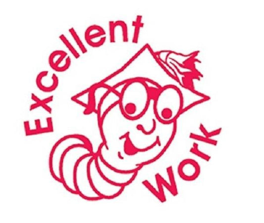 XStamper Excellent Work - Self inking teacher reward xstamper xclamations stamp