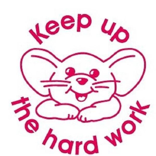 XStamper Keep up the hard work - Self inking teacher reward xstamper xclamations stamp