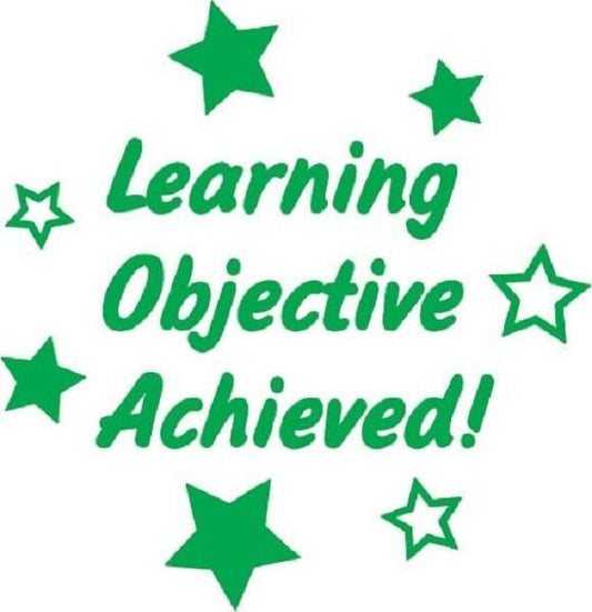 XStamper Learning objective achieved - Self inking teacher reward xstamper xclamations stamp 1