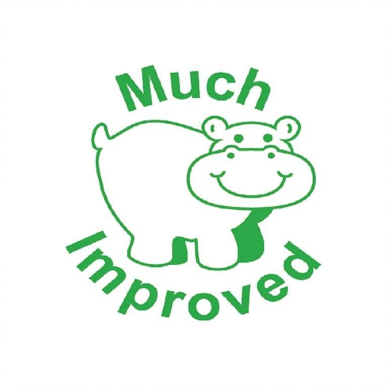 XStamper Much Improved - Self inking teacher reward xstamper xclamations stamp
