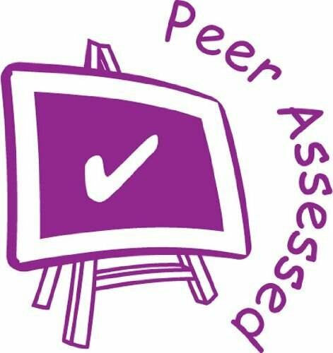 XStamper Peer assessed - Self inking teacher reward xstamper xclamations stamp