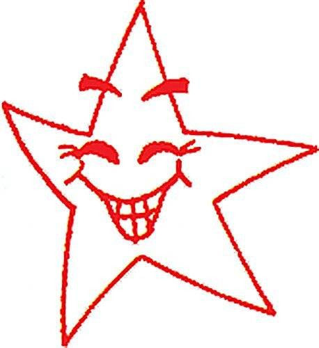 XStamper Red Smiley Star - Self inking teacher reward xstamper xclamations stamp