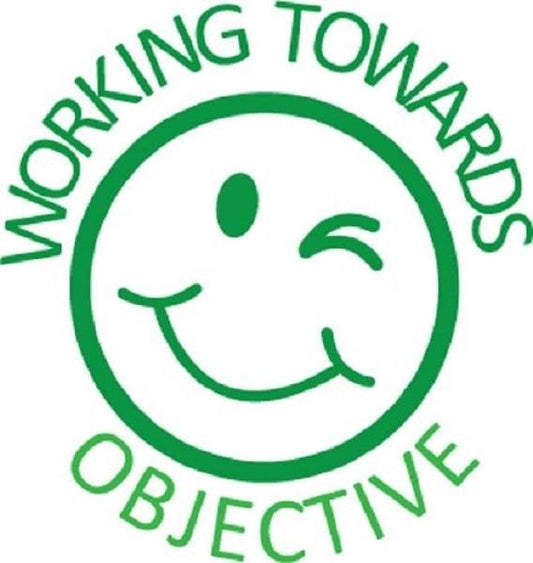 XStamper Working Towards Objective - Self inking teacher reward xstamper xclamations stamp